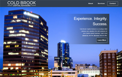 Thumbnail of website for Cold Brook Capital Advisors